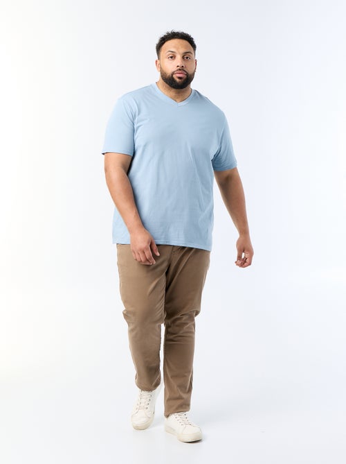 T-shirt met V-hals - Kiabi T-shirt met V-hals - Kiabi