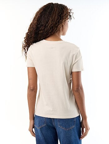 T-shirt met V-hals