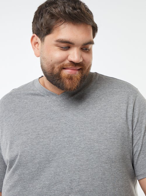 T-shirt met V-hals - Kiabi