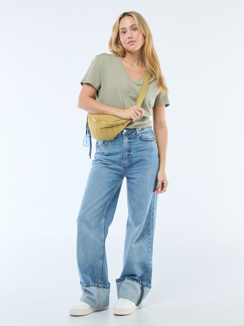 T-shirt met V-hals - Kiabi