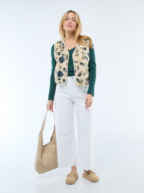 T-shirt met V-hals - Kiabi