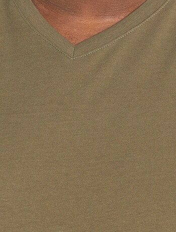 T-shirt met V-hals