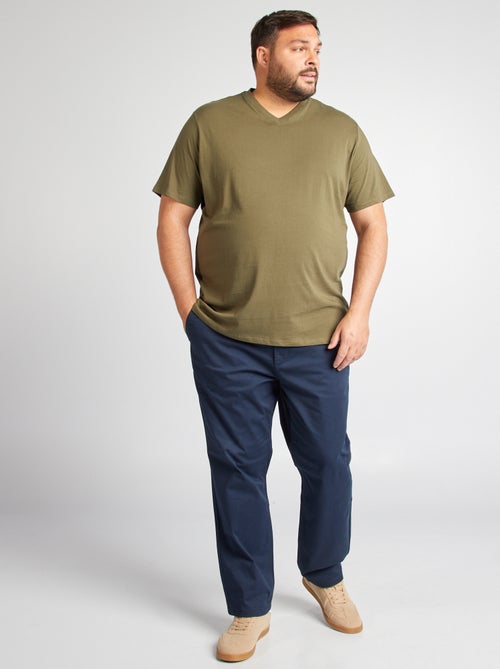 T-shirt met V-hals - Kiabi