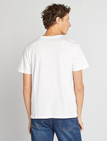T-shirt met V-hals