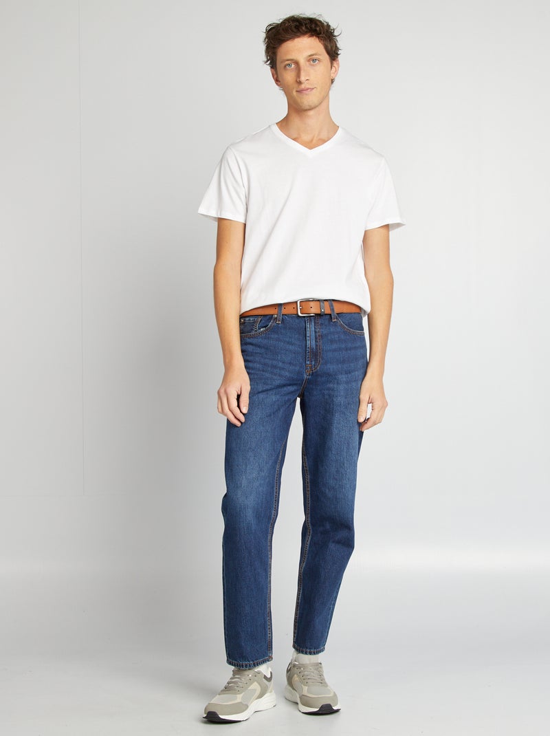 T-shirt met V-hals wit - Kiabi