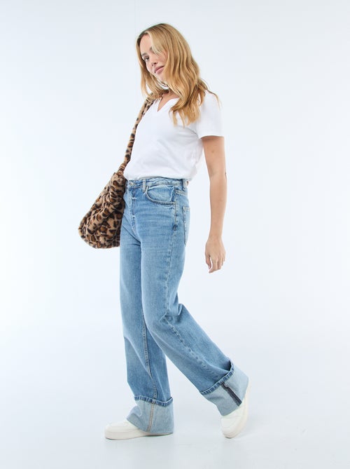 T-shirt met V-hals - Kiabi