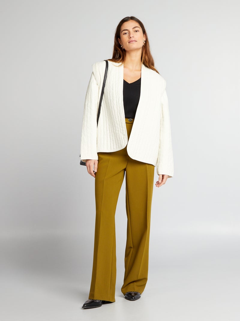 T-shirt met V-hals zwart - Kiabi