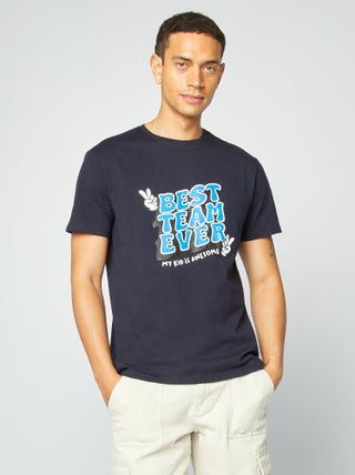 T-shirt met vaderdagprint