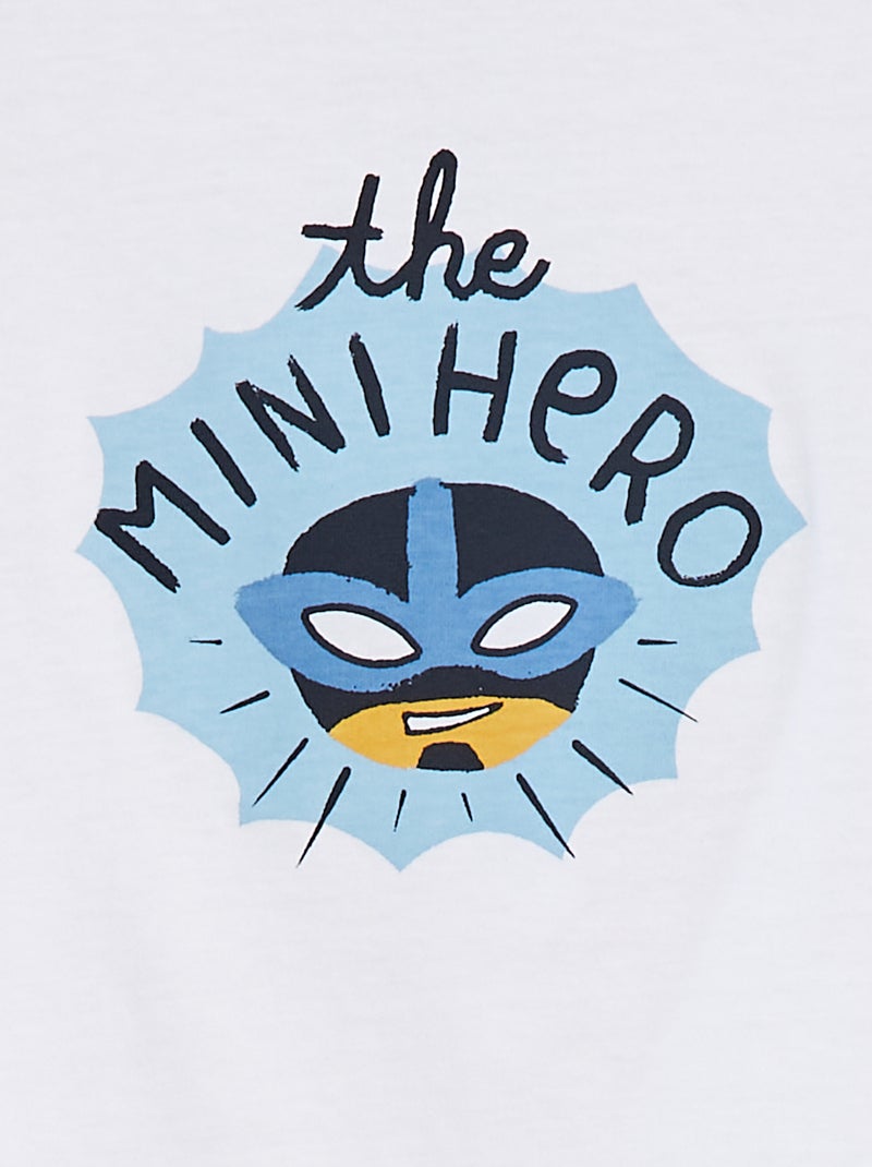 T-shirt met vaderdagprint Wit - Kiabi