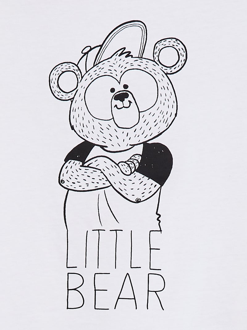 T-shirt met vaderdagprint Wit - Kiabi