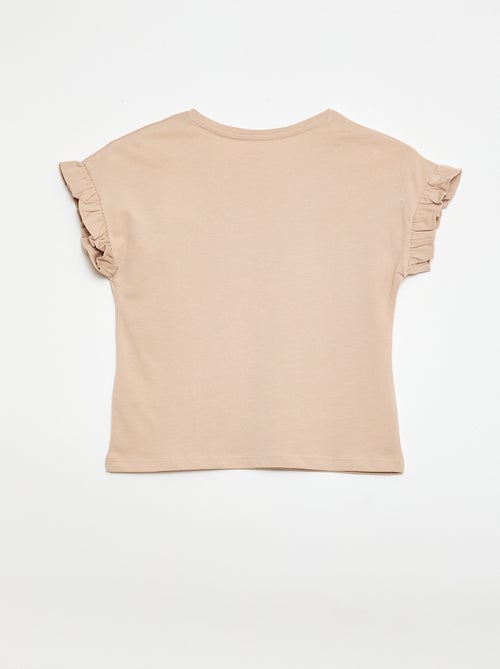 T-shirt met volanmouwen - Kiabi