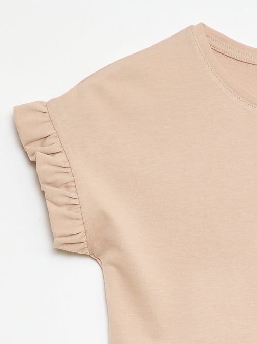 T-shirt met volanmouwen - Kiabi