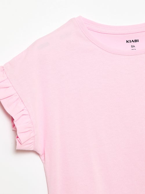 T-shirt met volanmouwen - Kiabi