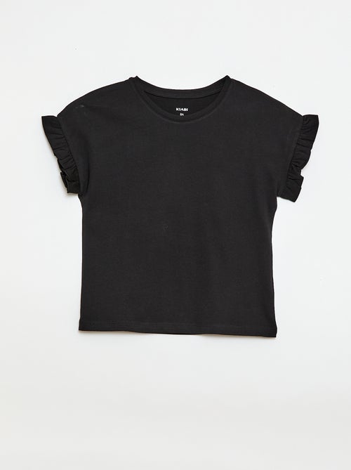 T-shirt met volanmouwen - Kiabi