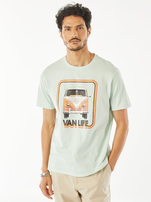 T-shirt met Volkswagenprint en korte mouw - Kiabi