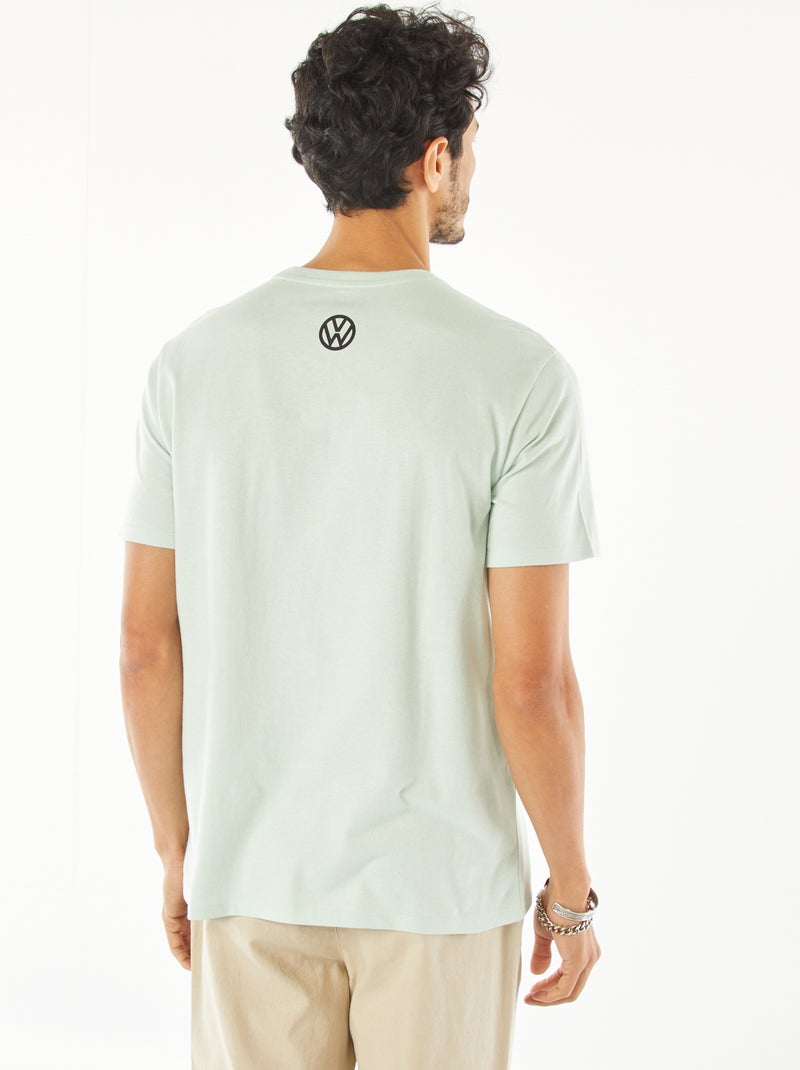 T-shirt met Volkswagenprint en korte mouw blauw - Kiabi