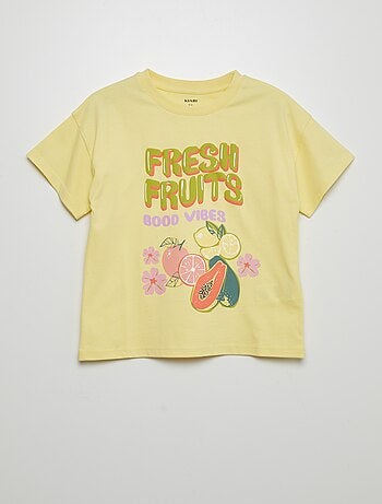 T-shirt met vruchtenprint