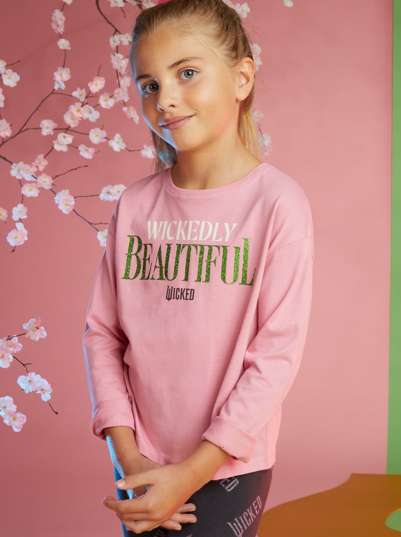 T-shirt met 'Wicked'-print ROSE - Kiabi