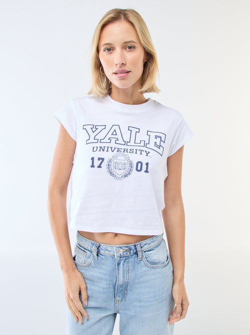 T-shirt met 'Yale'-print - Kiabi