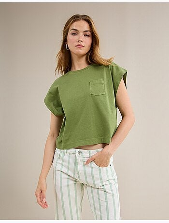 T-shirt met zak, MO Fashion
