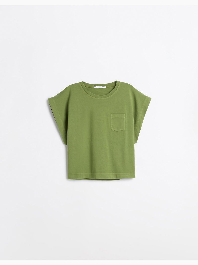 T-shirt met zak, MO Fashion Groen - Kiabi