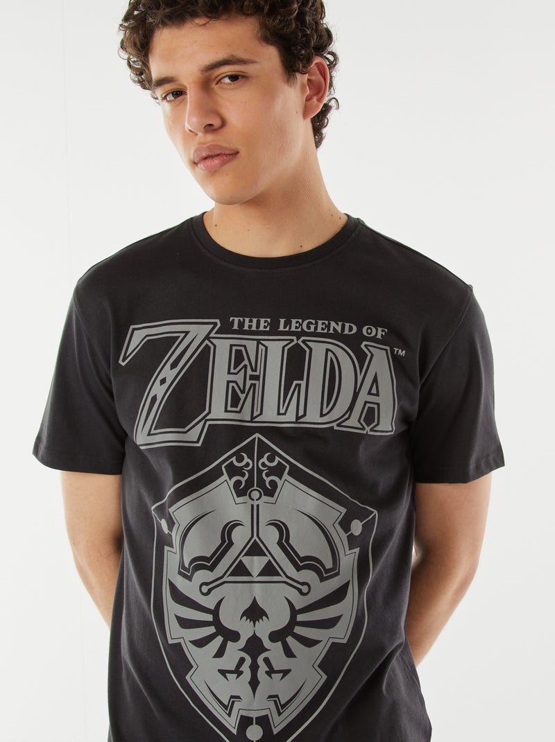 T-shirt met 'Zelda'-print ZWART - Kiabi