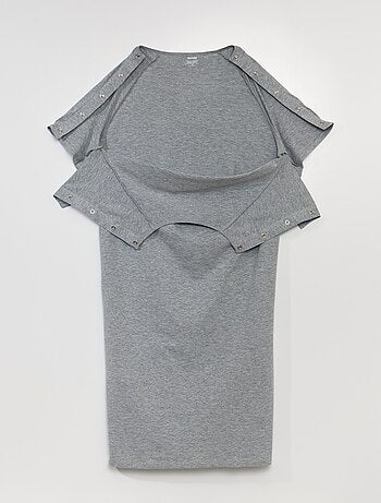 T-shirt mi long avec pressions aux épaules - So Easy