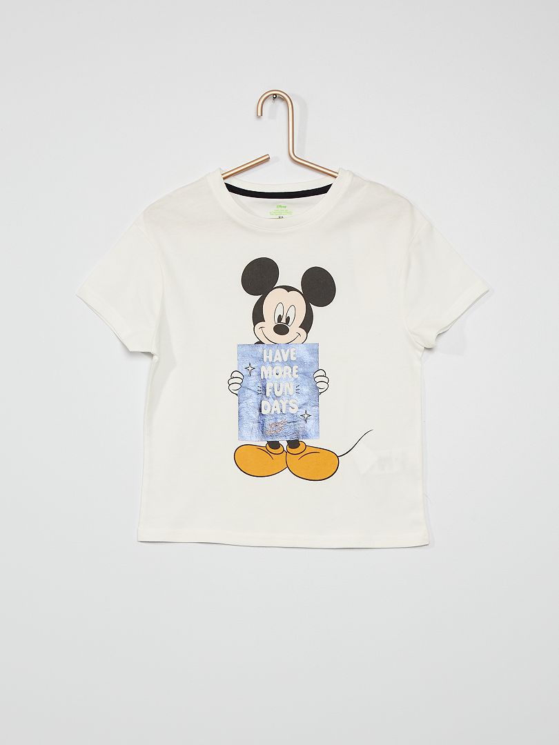 T-shirt 'Mickey' de 'Disney' blanc - Kiabi