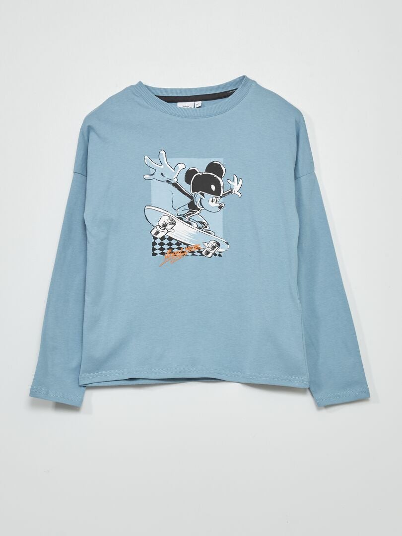 T-shirt 'Mickey' 'Disney' BLAUW - Kiabi