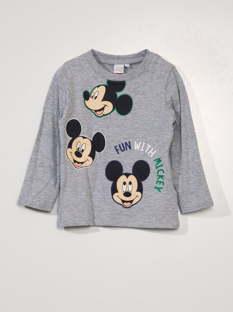 T-shirt 'Mickey' 'Disney' Gris - Kiabi