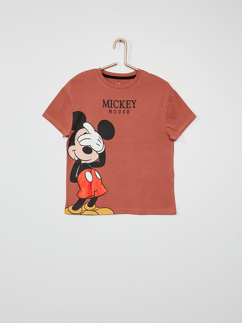 T-shirt 'Mickey' van 'Disney' roze - Kiabi