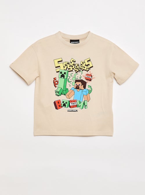 T-shirt 'Minecraft' à manches courtes - Kiabi