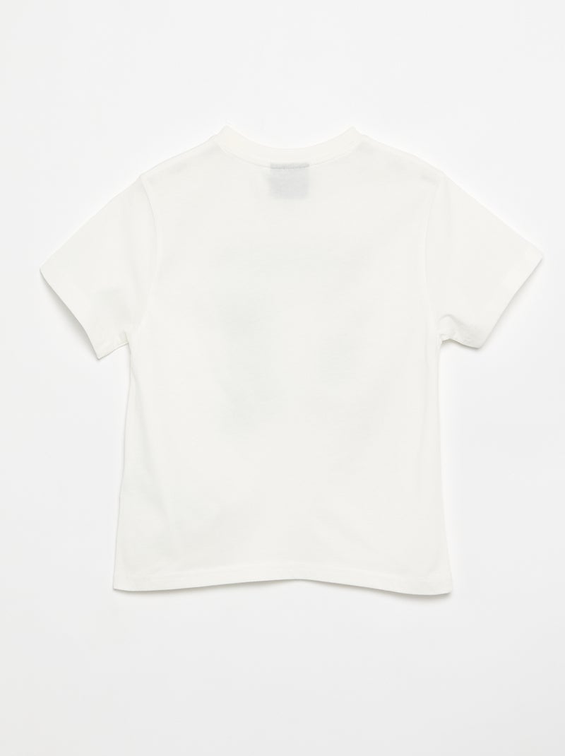 T-shirt 'Minecraft' à manches courtes Blanc - Kiabi