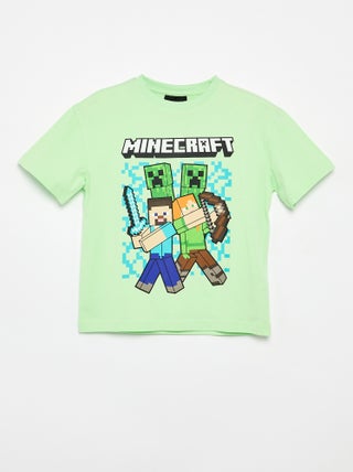 T-shirt 'Minecraft' à manches courtes