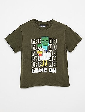 T-shirt 'Minecraft' à manches courtes
