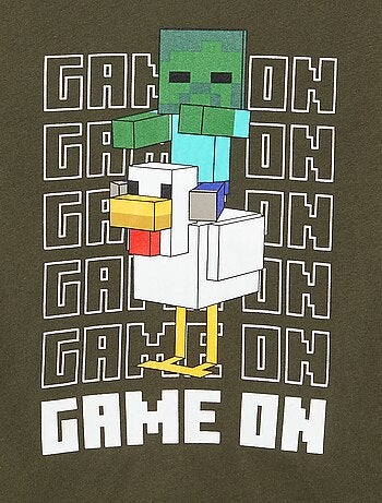 T-shirt 'Minecraft' à manches courtes