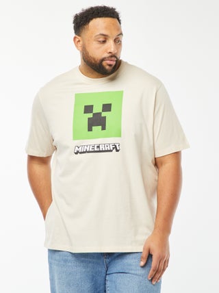 T-shirt ‘Minecraft’ manches courtes