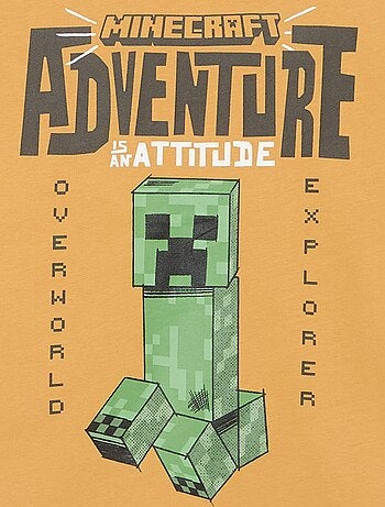T-shirt 'Minecraft' met korte mouwen