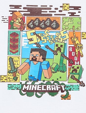 T-shirt 'Minecraft' met korte mouwen