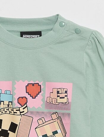 T-shirt 'Minecraft' met lange mouwen - collectie gemakkelijk aan te trekken