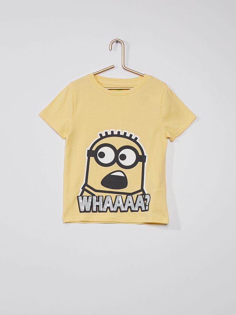 T-shirt 'Minions' jaune - Kiabi