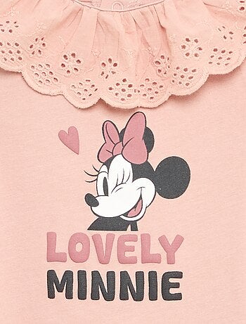 T-shirt 'Minnie' de 'Disney' à manches courtes avec collerette