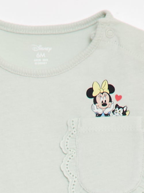 T-shirt 'Minnie' 'Disney' à manches courtes et poche volantée - Kiabi