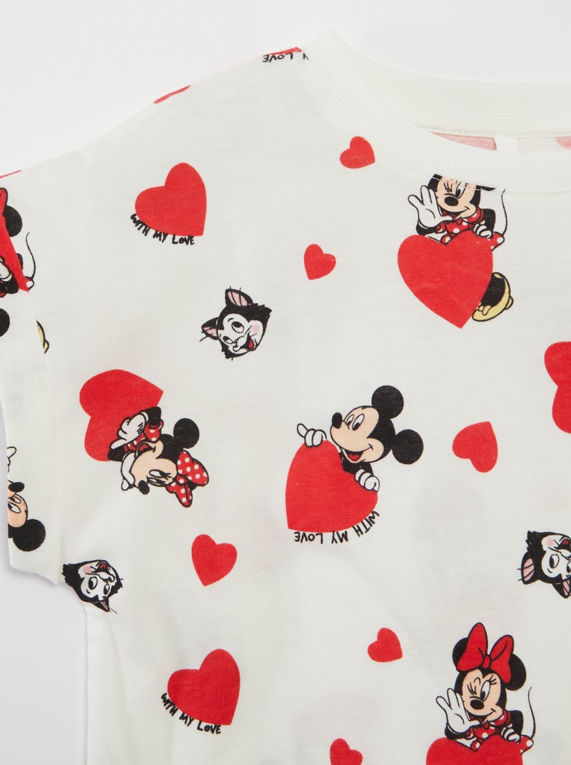 T-shirt 'Minnie et Mickey' 'Disney' - collection facile à enfiler BLANC - Kiabi
