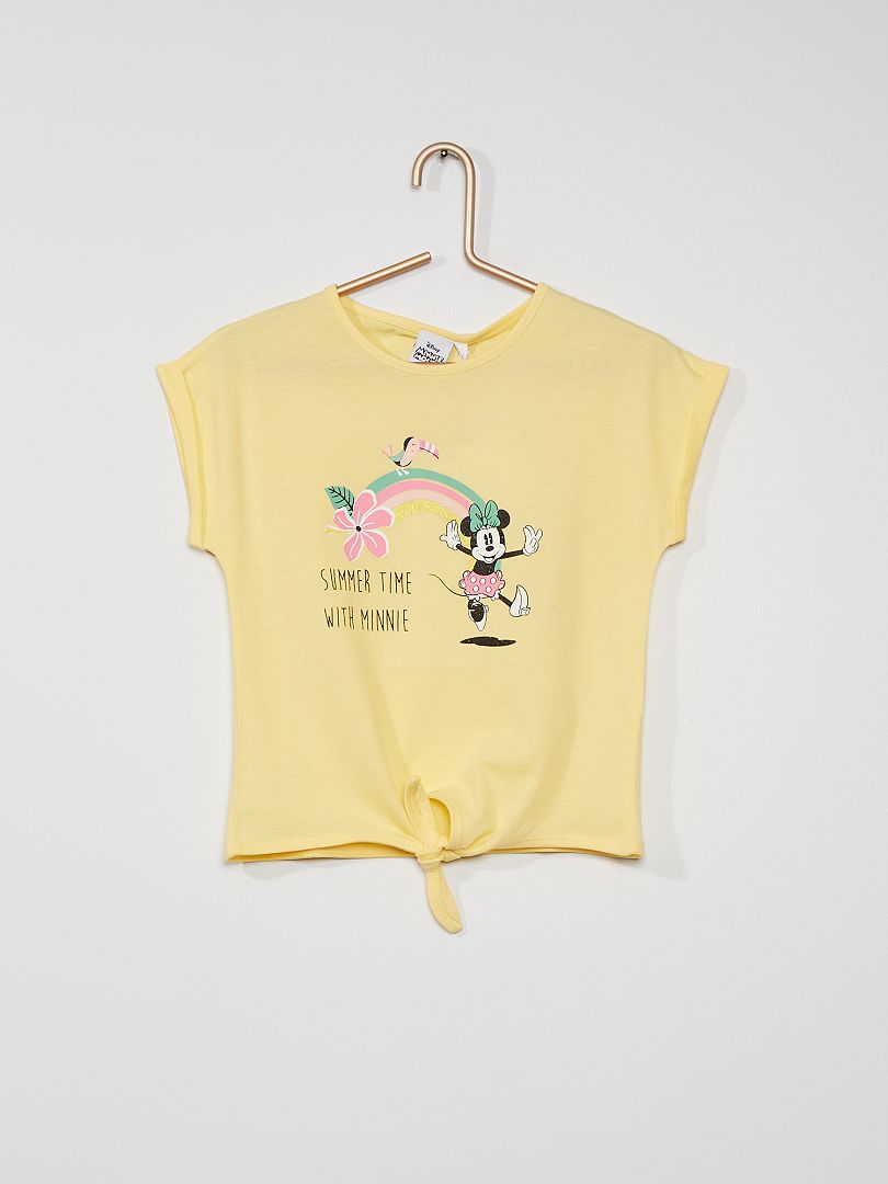 T-shirt 'Minnie Mouse' jaune - Kiabi