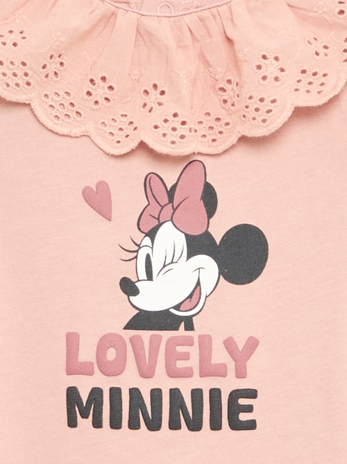 T-shirt 'Minnie' van 'Disney' met korte mouwen en kraagje - Kiabi
