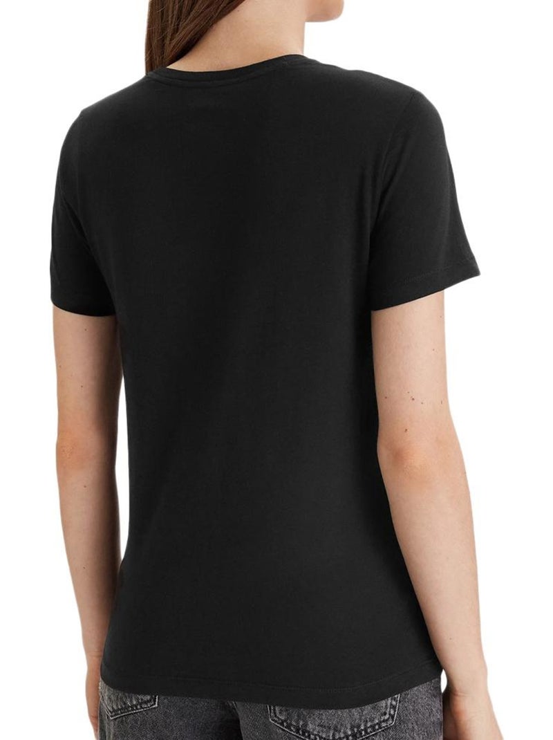 T-Shirt Mixte Calvin Klein Jeans Cotton Noir - Kiabi