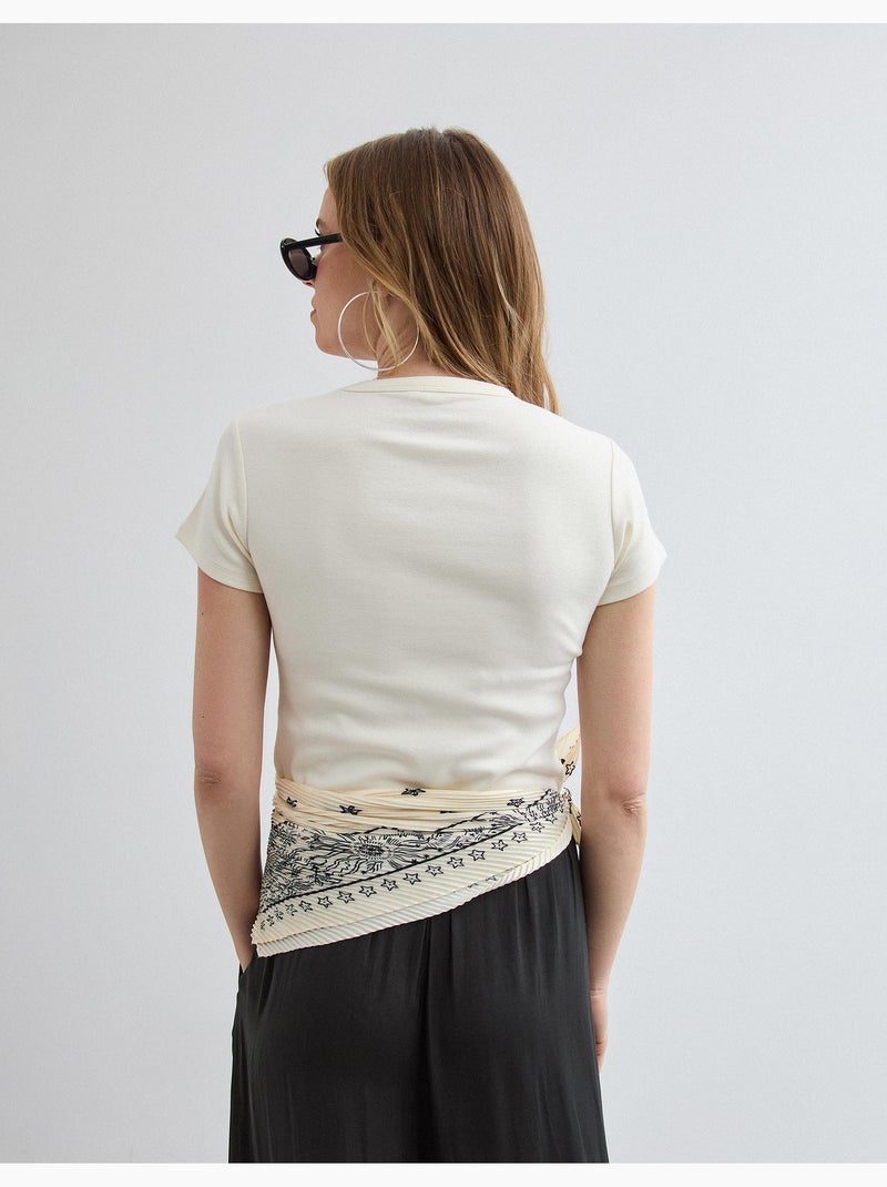 T-shirt Modal, MO Fashion Beige - Kiabi