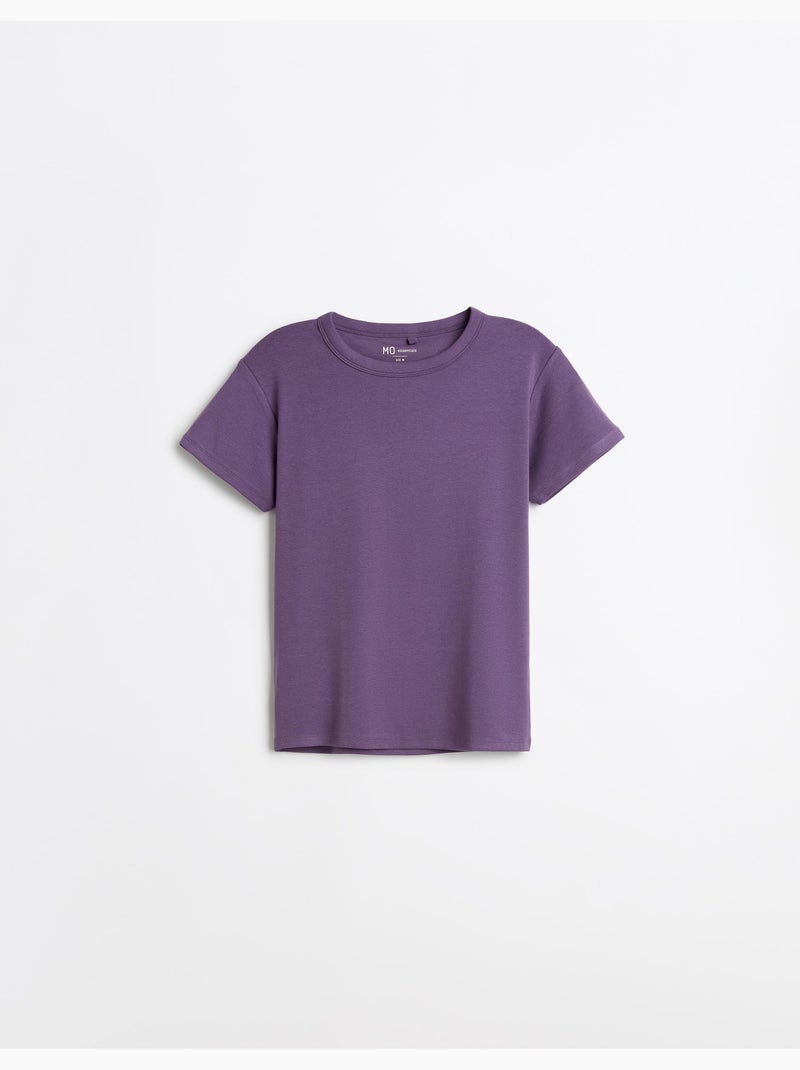 T-shirt Modal, MO Fashion Paars - Kiabi
