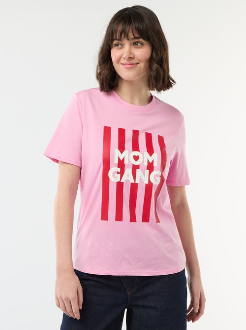 T-shirt 'Moederdag' met korte mouwen - Kiabi